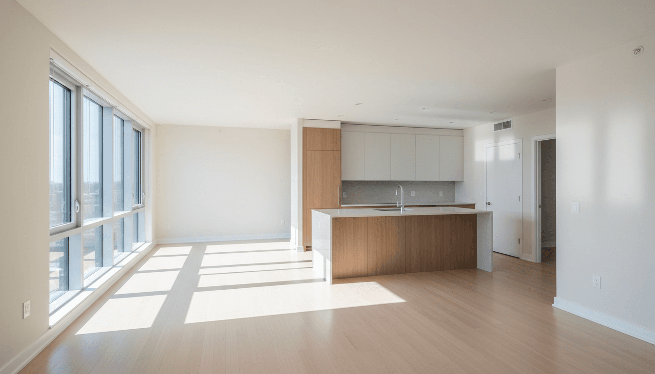 Freshly cleaned vacant apartment unit ready for new tenants