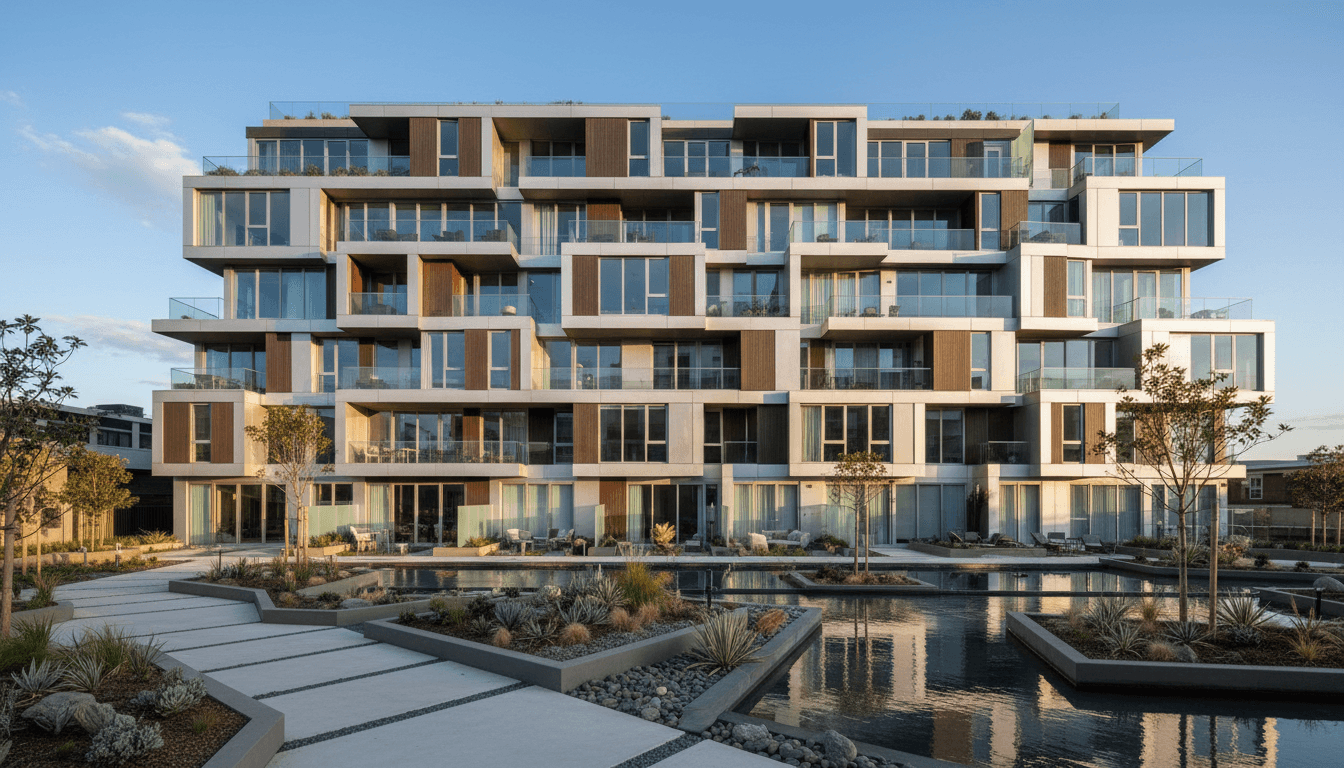 Apartment building exterior