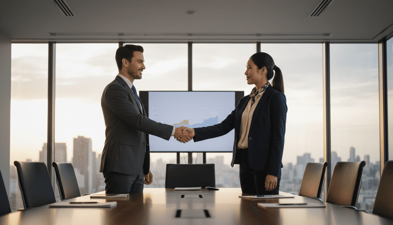 Business handshake